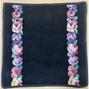 F183 [ハンカチタオル Chloe Wash cloth 30×30cm Black-10]