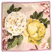 F341 [ハンカチタオル Secret Garden Wash cloth 30×30cm Old rose-124]
