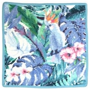F338 [ハンカチタオル Tropical Bird Wash cloth 30×30cm Sea green-231]