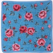 F730 [ハンカチタオル Mon Petite Wash cloth 25×25cm Blue-226]