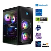 ゲーミングデスクトップ/Predator Orion 5000/Core i7-13700F/GeForce RTX 4080/メモリ 16GB/SSD 1TB/Windows 11 Home/ブラック PO5-650-H76Z/408A