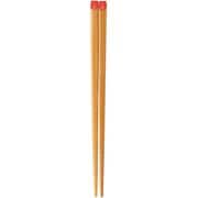 箸 スス竹 天平頭色付 レッド 19.5cm 10354