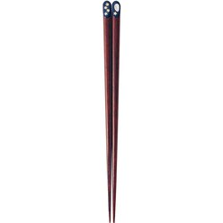 箸 金座 うさぎ 青 23cm 10111