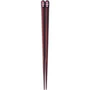箸 金座 もみじ エンジ 20.5cm 10116