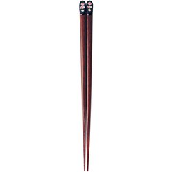 箸 金座 もみじ 黒 23cm 10115