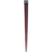 箸 金座 もみじ 黒 23cm 10115