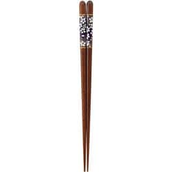 箸 漆先角和紙夜桜 23cm 16633