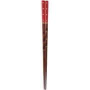 箸 宝山 レッド 23cm 14958