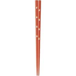 箸 流れ星 レッド 20.5cm 13328