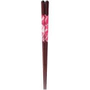 食洗箸 柳絞り レッド 21cm 16110
