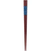 八角箸 小花 23cm 11515