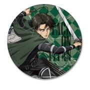 SYNC-ATK10ASD-NG 進撃の巨人 The Final Season レザーバッジ 丸形 第10弾 リヴァイ [キャラクターグッズ]
