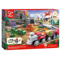 対象年齢：3歳～ E3795 Hape（ハペ） 恐竜レールデラックスセット