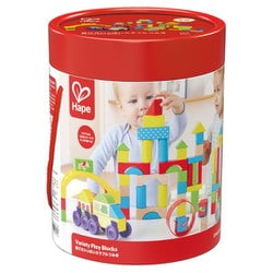 対象年齢：1.5歳～ E8866 Hape（ハペ） 遊び方いっぱいカラフルつみき