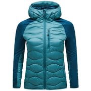 ヘリウムダウン ハイブリッド フード W Helium Down Hybrid Hood G79840 040 HYDRO FRESH XSサイズ [アウトドア ダウンウェア レディース]