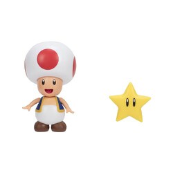 FCP-005 スーパーマリオ フィギュアコレクション プラス キノピオ スーパースター付き [塗装済可動フィギュア 全高約84mm]