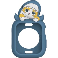 MOFU-17A [mofusand Apple Watch 41/40mm 対応 シリコンケース サメにゃん]