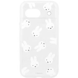 MF-495A [ミッフィー Google Pixel 8a用 IIIIfit Clear ケース（イーフィット クリアケース） フェイス総柄]