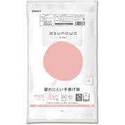 asunowa 破れにくい手提げ袋 ブロックタイプ 弁当用 大 約縦40cm×横25cm+マチ幅20cm×厚さ0.012mm 100枚 乳白 ASW-HWLMYNT-100