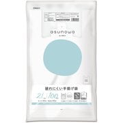 asunowa 破れにくい手提げ袋 ブロックタイプ 2L 西日本45号 東日本45号 約縦53cm×横32cm+マチ幅13cm×厚さ0.015mm 100枚 半透明 ASW-HN45YNT-100