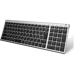 BK22 Bluetoothキーボード 日本語配列 テンキーあり シルバーブラック BK22SLBK