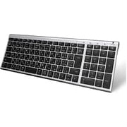 BK22 Bluetoothキーボード 日本語配列 テンキーあり シルバーブラック BK22SLBK