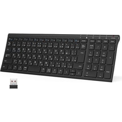 GKJ22B 2.4GHz ワイヤレスキーボード 日本語配列 テンキー付 GKJ22B