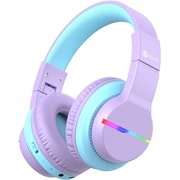 BTH12 Bluetooth対応 子供ヘッドホン パープル BTH12PL