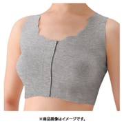 前あきハーフトップ 綿混タイプ グレーモク 3L NP1055