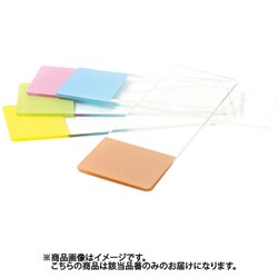 0317-6101-12 [フロストスライドグラス 切放 ピンク 100枚]