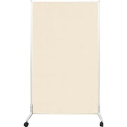 片面吸音ローパーティションキャスタ付 W900XH1800MM アイボリー