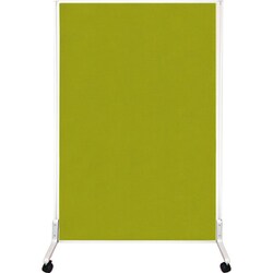 両面吸音ローパーティションキャスタ付 W900XH1500MM Yグリーン