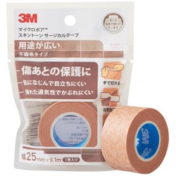 マイクロポアスキントーン サージカルテープ 不織布タイプ 25mm×9.1m ベージュ 1巻 1533EP-1