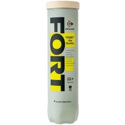 フォート DUNLOP FORT DFCPFYLPT4 イエロー 4個入り 公認球 [硬式テニス プレッシャーライズドボール]