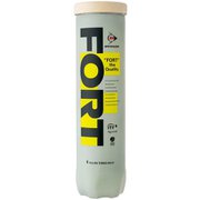 フォート DUNLOP FORT DFCPFYLPT4 イエロー 4個入り 公認球 [硬式テニス プレッシャーライズドボール]