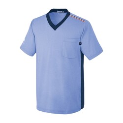 ユニセックス VネックTシャツ LL リラXネイビモク UZL3201-11