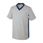 ユニセックス VネックTシャツ LL グレーモクXネイ UZL3201-20