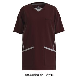 アスリート ニット・スクラブ 5L ワイン MSCU-2201-E9