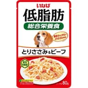 いなば 低脂肪 とりささみ＆ビーフ 80g [ドッグフード]