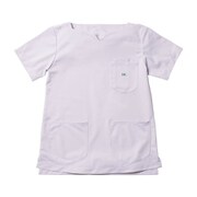 Leeレディススクラブ キーネック S ラベンダ LMS43001-14