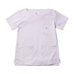 Leeレディススクラブ キーネック L ラベンダ LMS43001-14