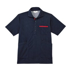 ニットシャツ SS ネイビー CR175-88