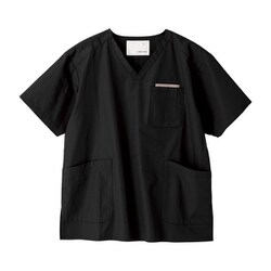 マツヨシ スクラブ トップス 3L ブラック MY-NS0820BK