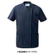 スクラブジャケット半袖 男女兼用 S ネイビー KZN715-28