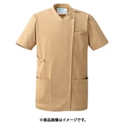 スクラブジャケット半袖 男女兼用 SS シナモンベージュ KZN715-29