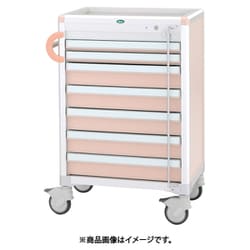 C60-A02B [麻酔カート 60引出しタイプ 引出：ブルー 本体：ブルー]