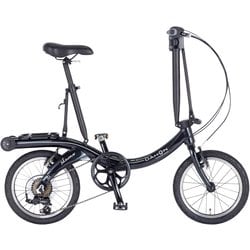 折りたたみ自転車 Nuwave D6 16インチ 6段変速 Sブラック NWA662