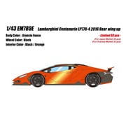 EM780E 1/43 ランボルギーニ Centenario LP770-4 2016 Rear Wing up アランチオフオコ [レジンキャストミニカー]