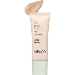NEcCO トーンアップUVセラム ライトベージュ 25g SPF50・PA++++ [日焼け止め（化粧下地・日中用美容液）]