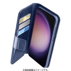 Book Agenda Galaxy S24 Ultra用 スタンド機能付き 手帳型ケース Blue BOOKAG2GALS24UB